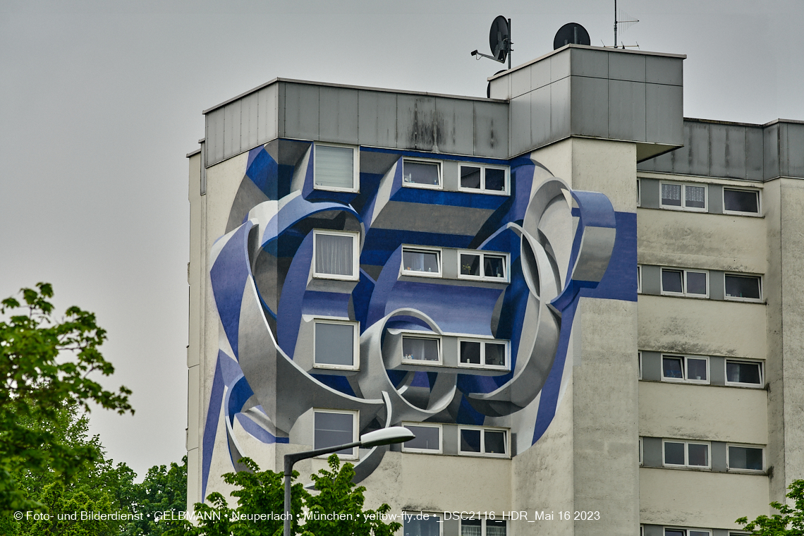 16.05.2023 - Graffiti am Karl-Marx-Ring 75-83 in Neuperlach